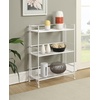 image:imageConvenience Concepts Xtra Storage Shelves  3Tier Wide Folding Metal Storage Shelves Closet Organizer for Office Laundry Room Bedroom Garage Kitchen Bathroom Cobalt BlueWhite