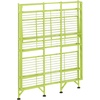 image:imageConvenience Concepts Xtra Storage Shelves  3Tier Wide Folding Metal Storage Shelves Closet Organizer for Office Laundry Room Bedroom Garage Kitchen Bathroom Cobalt BlueLime