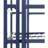 image:imageConvenience Concepts Xtra Storage Shelves  5Tier Corner Folding Metal Storage Shelves Closet Organizer for Office Laundry Room Bedroom Garage Kitchen Bathroom BlackCobalt Blue