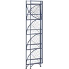 image:imageConvenience Concepts Xtra Storage Shelves  5Tier Corner Folding Metal Storage Shelves Closet Organizer for Office Laundry Room Bedroom Garage Kitchen Bathroom BlackCobalt Blue