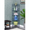 image:imageConvenience Concepts Xtra Storage Shelves  5Tier Corner Folding Metal Storage Shelves Closet Organizer for Office Laundry Room Bedroom Garage Kitchen Bathroom BlackCobalt Blue