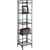 image:imageConvenience Concepts Xtra Storage Shelves  5Tier Folding Metal Storage Shelves Closet Organizer for Office Laundry Room Bedroom Garage Kitchen Bathroom WhiteBlack
