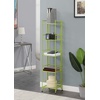image:imageConvenience Concepts Xtra Storage Shelves  5Tier Folding Metal Storage Shelves Closet Organizer for Office Laundry Room Bedroom Garage Kitchen Bathroom WhiteLime