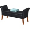 image:imageDesigns4Comfort Garbo Entryway Storage BenchBlack Faux Leather