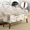 image:imageDesigns4Comfort Garbo Entryway Storage BenchBotanical Print Canvas