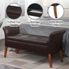image:imageDesigns4Comfort Garbo Entryway Storage BenchEspresso Faux Leather
