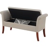 image:imageDesigns4Comfort Garbo Entryway Storage BenchSoft Beige Fabric