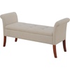 image:imageDesigns4Comfort Garbo Entryway Storage BenchSoft Beige Fabric