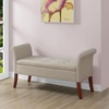 image:imageDesigns4Comfort Garbo Entryway Storage BenchSoft Beige Fabric