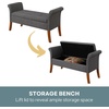 image:imageDesigns4Comfort Garbo Entryway Storage BenchSoft Gray