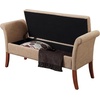 image:imageDesigns4Comfort Garbo Entryway Storage BenchTan Fabric
