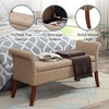image:imageDesigns4Comfort Garbo Entryway Storage BenchTan Fabric