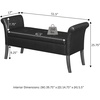 image:imageDesigns4Comfort Garbo Entryway Storage BenchTan Fabric