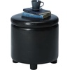 image:imageDesigns4Comfort Round Accent Storage Ottoman with Reversible Tray LidBlack