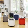 image:imageDesigns4Comfort Round Accent Storage Ottoman with Reversible Tray LidBlack