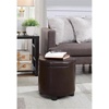 image:imageDesigns4Comfort Round Accent Storage Ottoman with Reversible Tray LidEspresso