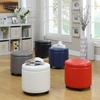 image:imageDesigns4Comfort Round Accent Storage Ottoman with Reversible Tray LidGrey