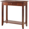 image:imageConvenience Concepts American Heritage 1 Drawer Hall Table with Shelf EspressoEspresso