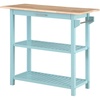 Sea Foam Blue/Butcher Block