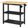 image:imageConvenience Concepts Designs2Go 3 Tier Butcher Block Kitchen Prep Island 40  3 Tier Modern Cooking Cart with Drawer Food Serving Station for Kitchen Dining Room Dark Green SageBlack