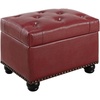 Burgundy Faux Leather