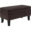 image:imageConvenience Concepts Designs4Comfort Winslow Storage Ottoman Bench 32  Transitional Upholstered Footstool amp Seat for Living Room Entryway Hallway amp Bedroom Butterfly FabricEspresso