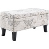 image:imageConvenience Concepts Designs4Comfort Winslow Storage Ottoman Bench 32  Transitional Upholstered Footstool amp Seat for Living Room Entryway Hallway amp Bedroom Butterfly FabricButterfly Fabric
