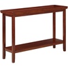 image:imageConvenience Concepts Ledgewood Console Table 48  Modern Narrow Sofa Display Accent with Storage Shelf for Transitional Traditional Living Room Entryway Hallway or Bedroom BlackMahogany