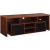 image:imageConvenience Concepts Lexington 65 inch TV Stand with Storage Cabinets and Shelves CherryCherry