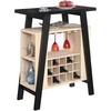 image:imageConvenience Concepts Newport Bar Console Black  Weathered White
