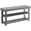 image:imageConvenience Concepts Oxford Utility Mudroom Bench BlackGrey