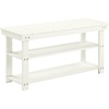 image:imageConvenience Concepts Oxford Utility Mudroom Bench BlackIvory