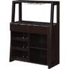 image:imageConvenience Concepts Uptown Wine Bar with Cabinet Faux Black MarbleEspresso