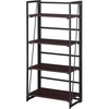 image:imageConvenience Concepts Xtra Folding 4Tier Bookshelf EspressoBlackEspressoBlack