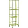 image:imageConvenience Concepts Xtra Storage 4 Tier Folding Metal Shelf BlackLime