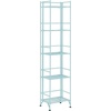 image:imageConvenience Concepts Xtra Storage Shelves  5Tier Folding Metal Storage Shelves Closet Organizer for Office Laundry Room Bedroom Garage Kitchen Bathroom WhiteSeafoam