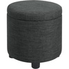 Dark Charcoal Gray Fabric