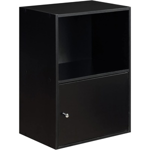 image:imageConvenience Concepts 151186W XTra Storage 1Door Cabinet WhiteBlack