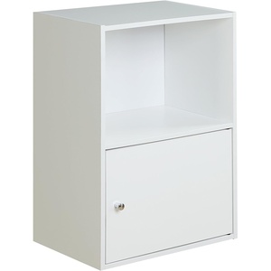 image:imageConvenience Concepts 151186W XTra Storage 1Door Cabinet WhiteWhite