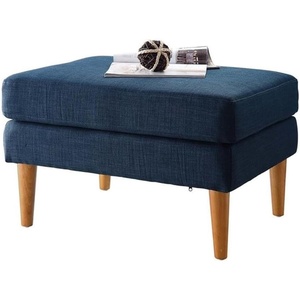 image:imageConvenience Concepts Designs4Comfort Marlow Ottoman 27  MidCentury Modern Upholstered Footrest amp Seat for Living Room Bedroom Hallway or Entryway Dark Blue FabricBlue Fabric