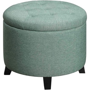 image:imageConvenience Concepts Designs4Comfort Storage Ottoman Dark Blue FabricGreen Fabric
