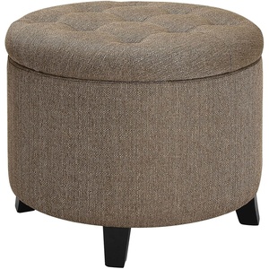 image:imageConvenience Concepts Designs4Comfort Storage Ottoman Dark Blue FabricSandstone Fabric