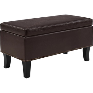 image:imageConvenience Concepts Designs4Comfort Winslow Storage Ottoman Bench 32  Transitional Upholstered Footstool amp Seat for Living Room Entryway Hallway amp Bedroom Butterfly FabricEspresso