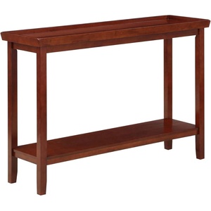 image:imageConvenience Concepts Ledgewood Console Table 48  Modern Narrow Sofa Display Accent with Storage Shelf for Transitional Traditional Living Room Entryway Hallway or Bedroom BlackMahogany