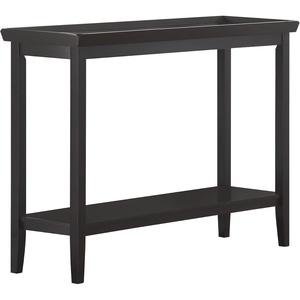 image:imageConvenience Concepts Ledgewood Console Table 48  Modern Narrow Sofa Display Accent with Storage Shelf for Transitional Traditional Living Room Entryway Hallway or Bedroom BlackBlack