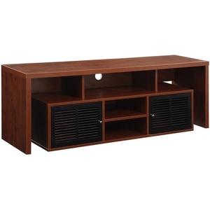 image:imageConvenience Concepts Lexington 65 inch TV Stand with Storage Cabinets and Shelves CherryCherry