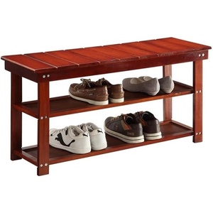 image:imageConvenience Concepts Oxford Utility Mudroom Bench BlackCherry