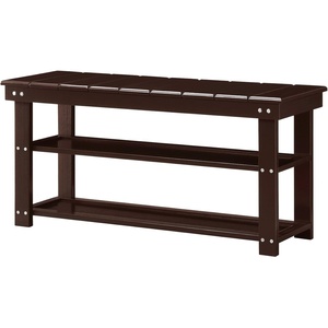 image:imageConvenience Concepts Oxford Utility Mudroom Bench BlackEspresso