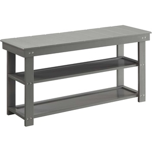 image:imageConvenience Concepts Oxford Utility Mudroom Bench BlackGrey