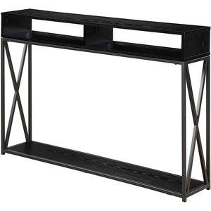 image:imageConvenience Concepts Tucson Deluxe 2 Tier Console Table SandstoneBlack